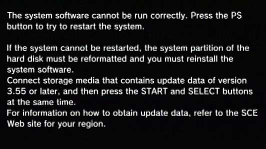 System softwareerror