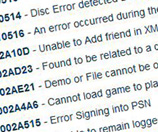Playstation 3 error codes