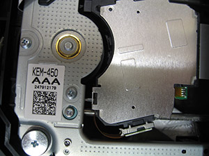 PS3 slim bootm view laser
